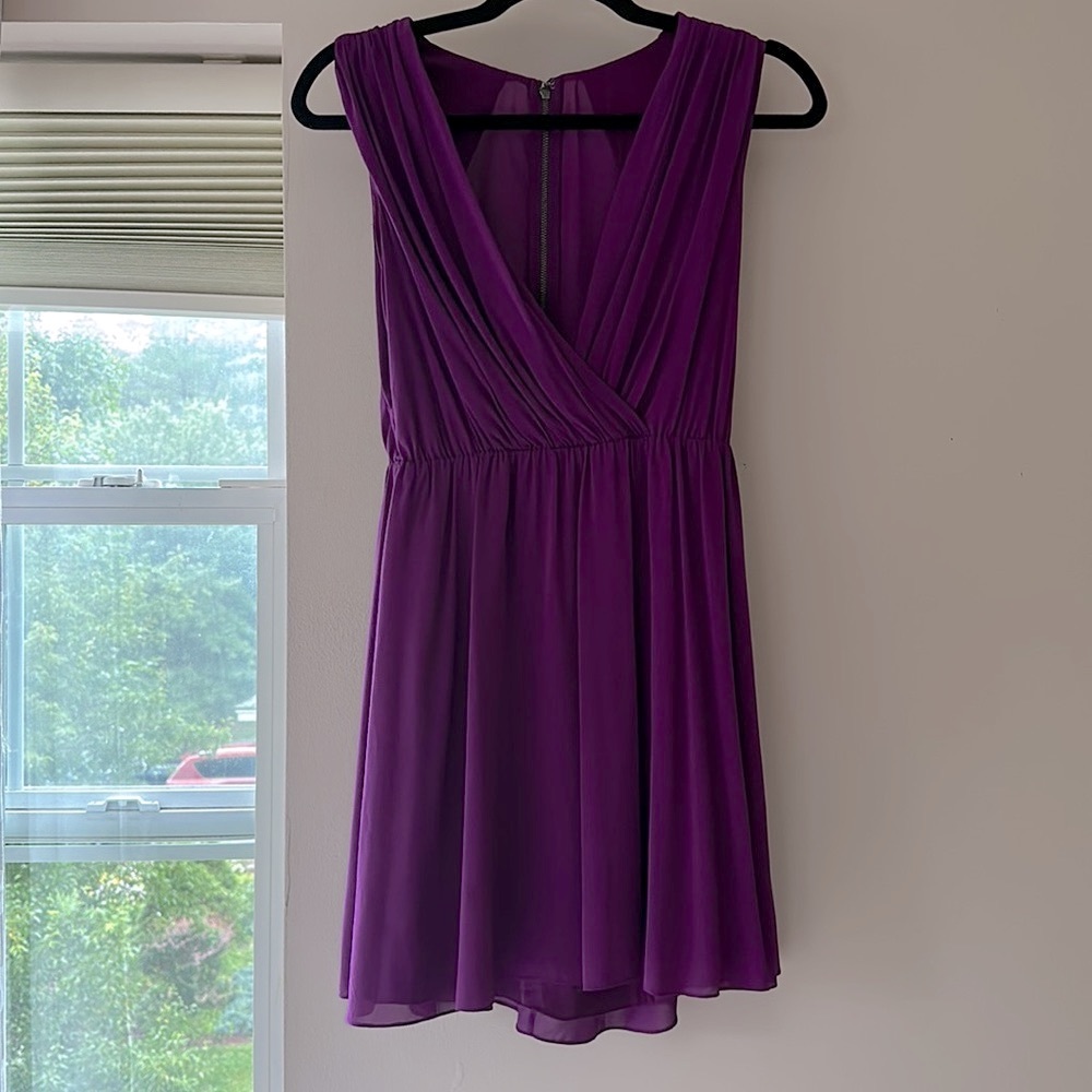 Purple mini dress